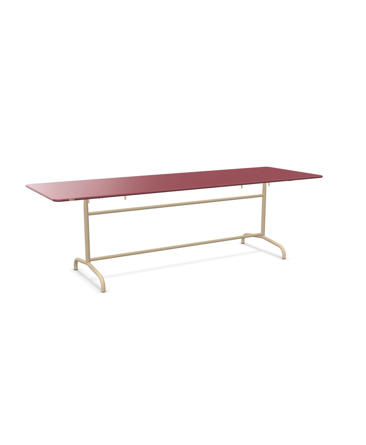 Schaffner Rigi Table repas rabattable 240x80cm Bordeaux 38 Marron Pastel 83 