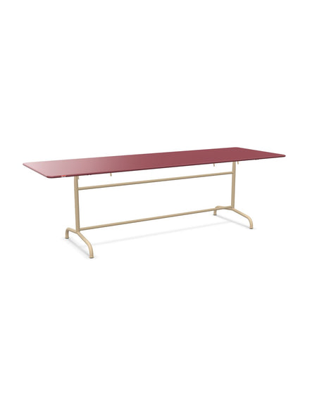Schaffner Rigi Table repas rabattable 240x80cm Bordeaux 38 Marron Pastel 83 