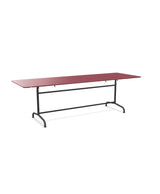 Schaffner Rigi Table repas rabattable 240x80cm Bordeaux 38 Noir 91 