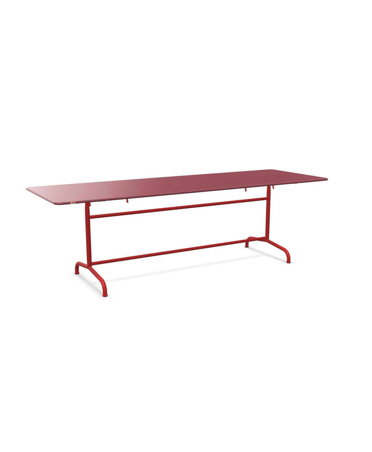 Schaffner Rigi Table repas rabattable 240x80cm Bordeaux 38 Rouge 30 