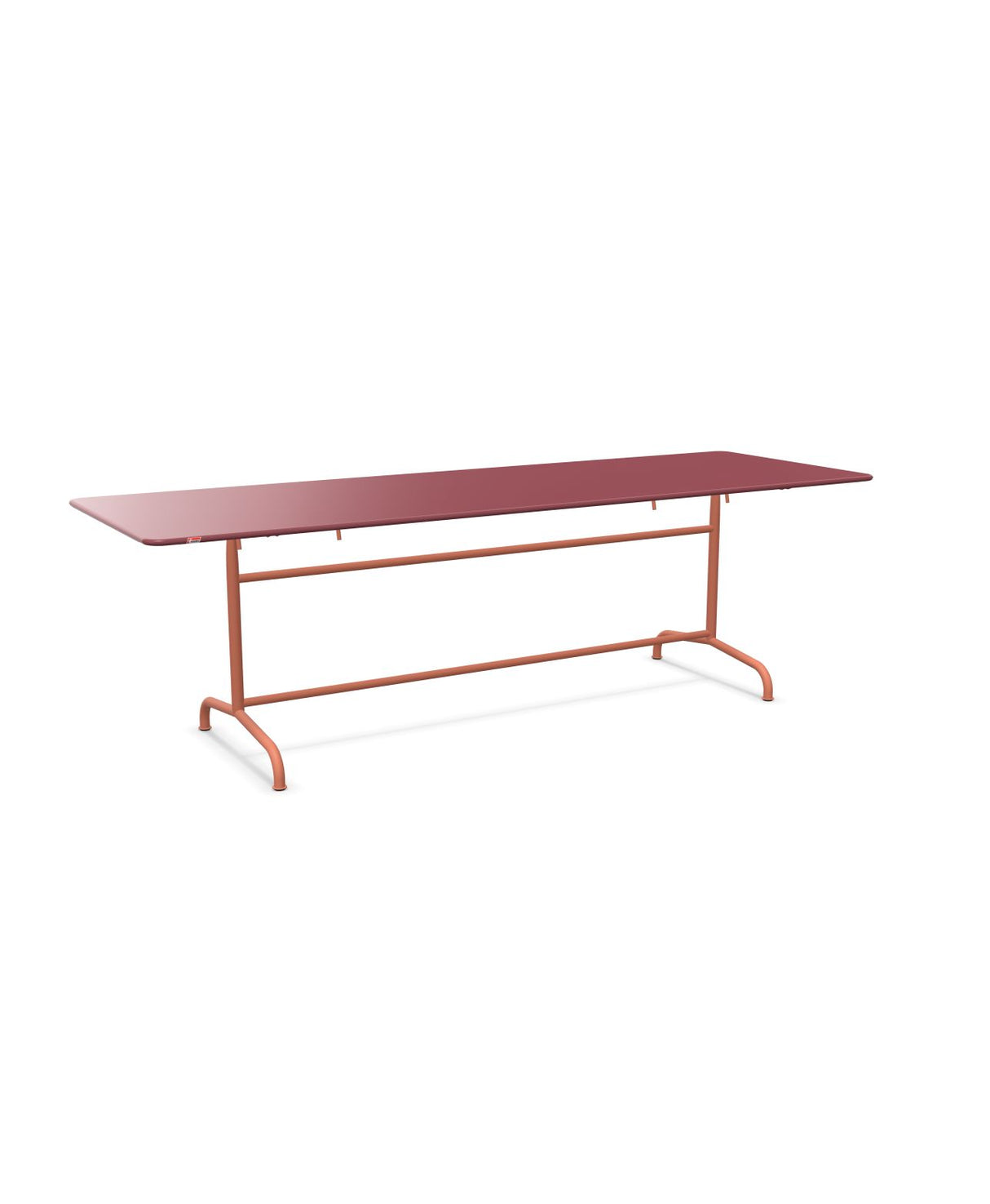 Schaffner Rigi Table repas rabattable 240x80cm Bordeaux 38 Terracotta 84 
