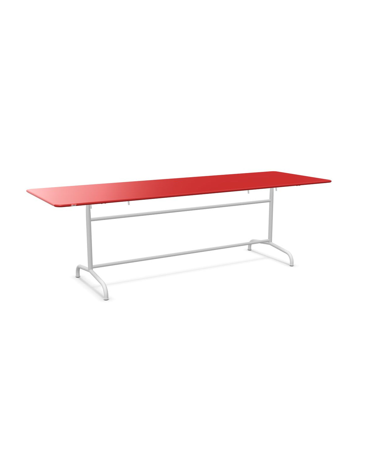 Schaffner Rigi Table repas rabattable 240x80cm Rouge 30 Blanc 90 