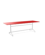 Schaffner Rigi Table repas rabattable 240x80cm Rouge 30 Blanc 90 