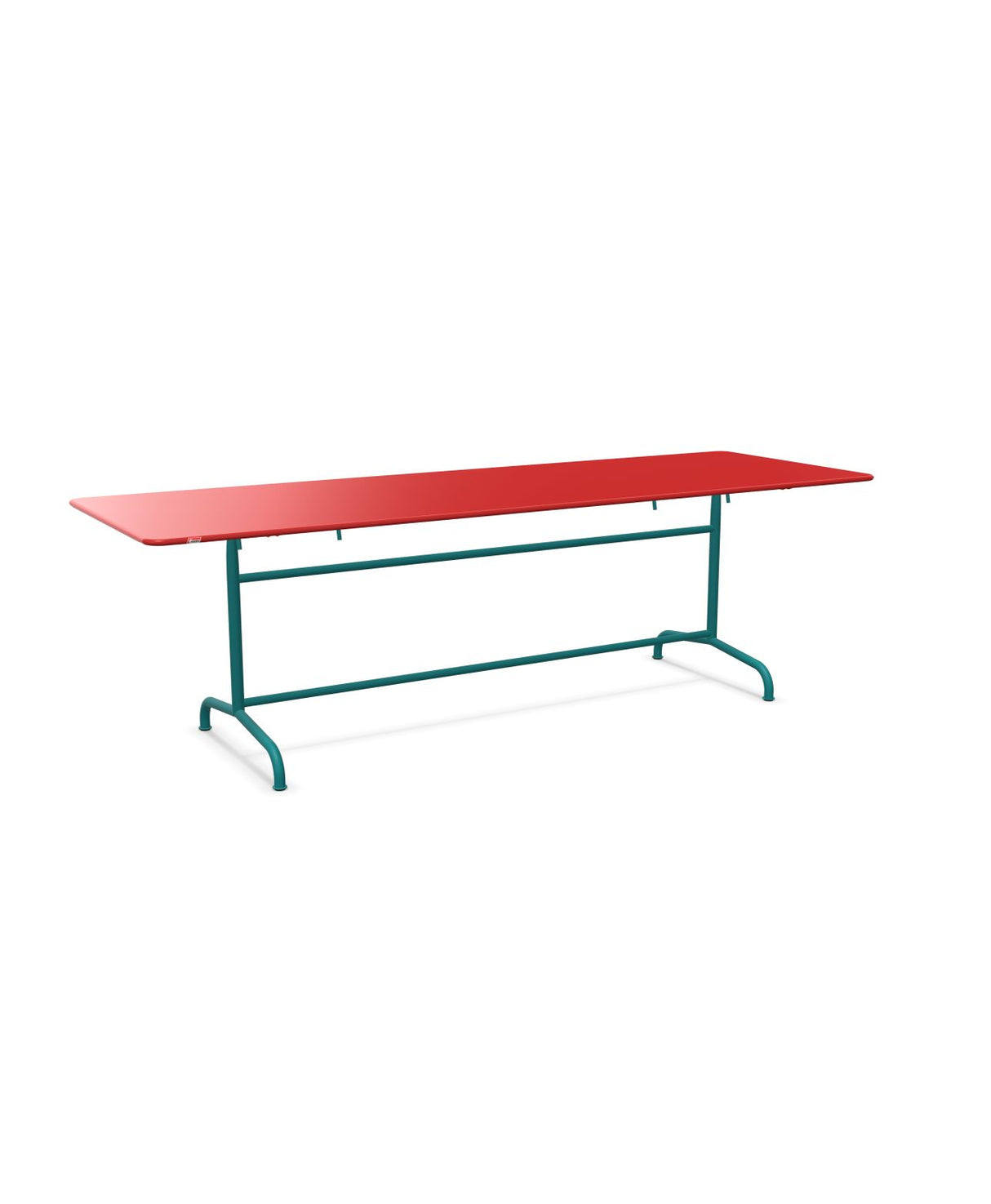Schaffner Rigi Table repas rabattable 240x80cm Rouge 30 Bleu Kali 56 