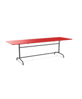 Schaffner Rigi Table repas rabattable 240x80cm Rouge 30 Graphite 73 