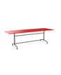 Schaffner Rigi Table repas rabattable 240x80cm Rouge 30 Graphite 73 