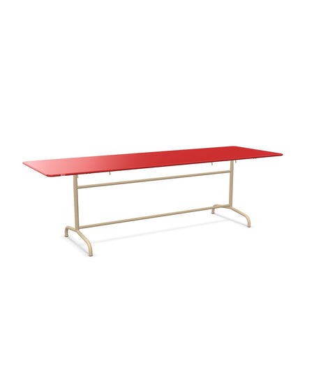 Schaffner Rigi Table repas rabattable 240x80cm Rouge 30 Marron Pastel 83 