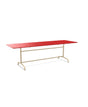 Schaffner Rigi Table repas rabattable 240x80cm Rouge 30 Marron Pastel 83 