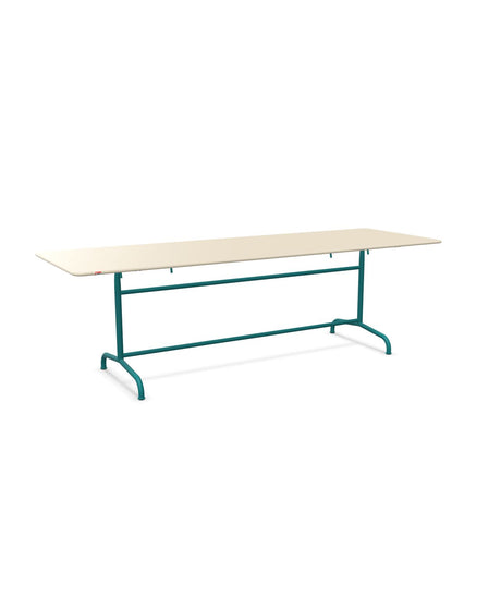 Schaffner Rigi Table repas rabattable 240x80cm Sable Pastel 15 Bleu Kali 56 