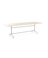 Schaffner Rigi Table repas rabattable 240x80cm Sable Pastel 15 Gris Argent 78 