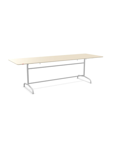 Schaffner Rigi Table repas rabattable 240x80cm Sable Pastel 15 Gris Argent 78 