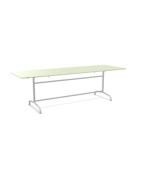 Schaffner Rigi Table repas rabattable 240x80cm Vert Pastel 64 Gris Argent 78 