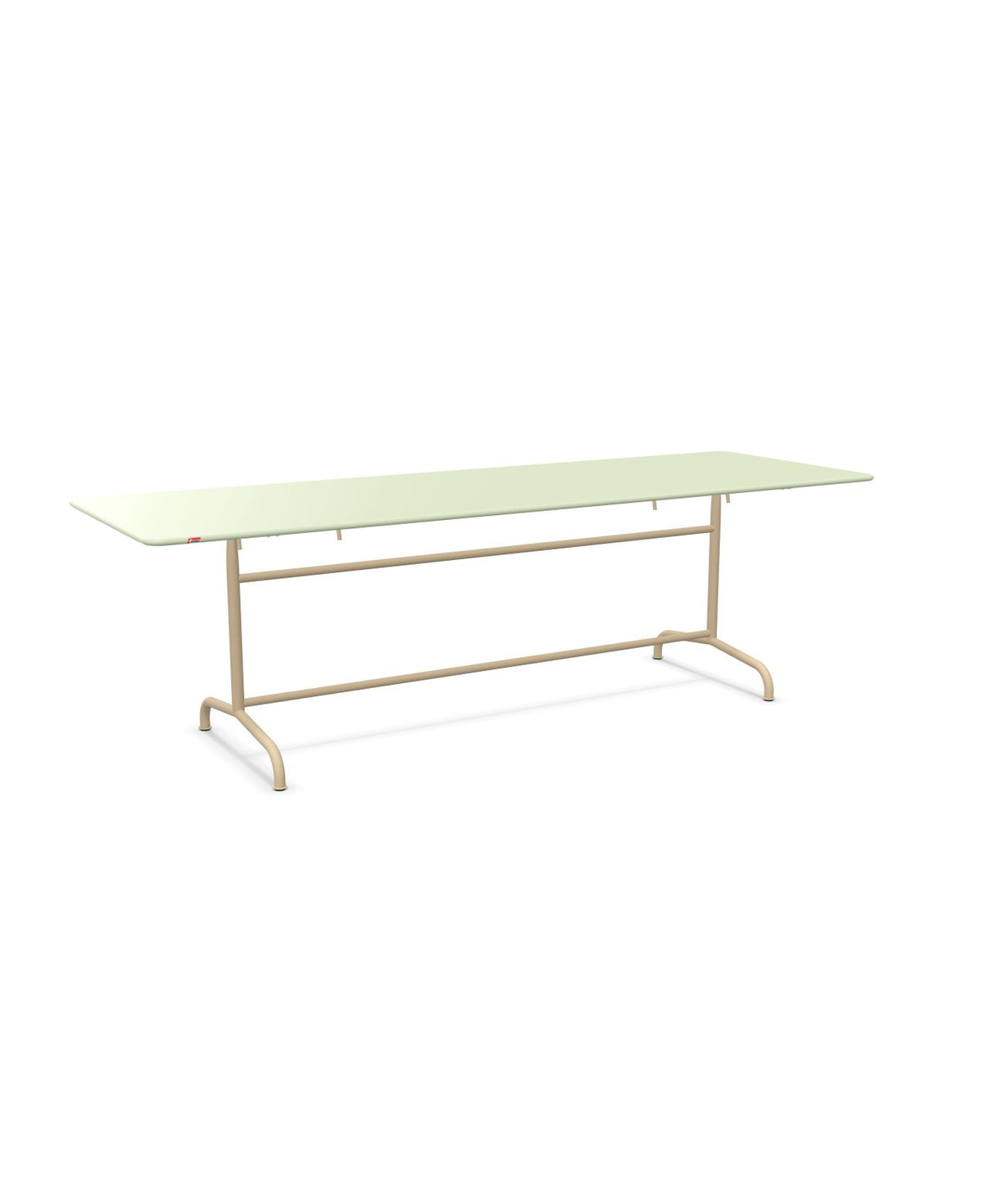 Schaffner Rigi Table repas rabattable 240x80cm Vert Pastel 64 Marron Pastel 83 