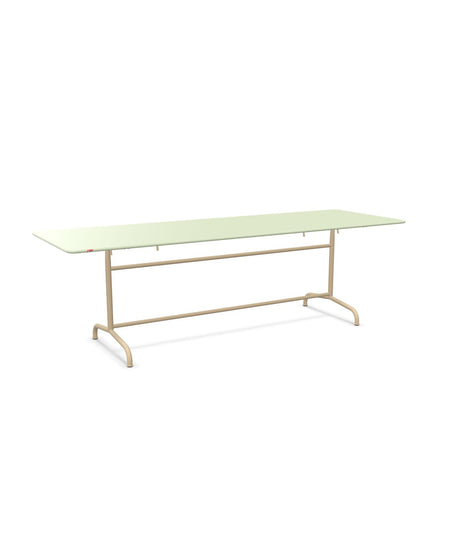 Schaffner Rigi Table repas rabattable 240x80cm Vert Pastel 64 Marron Pastel 83 