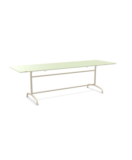 Schaffner Rigi Table repas rabattable 240x80cm Vert Pastel 64 Sable Pastel 15 
