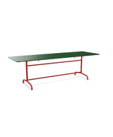 Schaffner Rigi Table repas rabattable 240x80cm Vert Sapin 66 Rouge 30 
