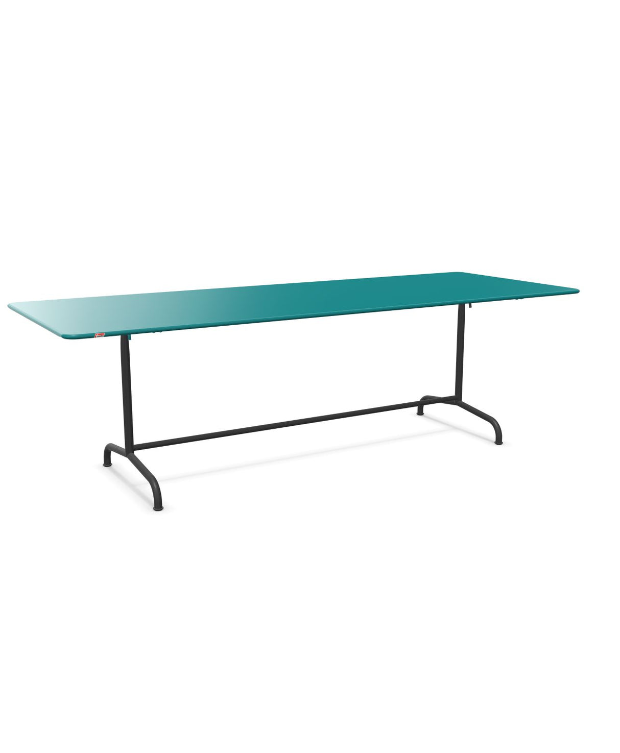 Schaffner Rigi Table repas rabattable 240x90cm Bleu Kali 56 Anthracite 77 