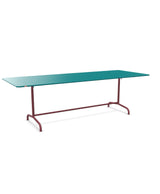 Schaffner Rigi Table repas rabattable 240x90cm Bleu Kali 56 Bordeaux 38 