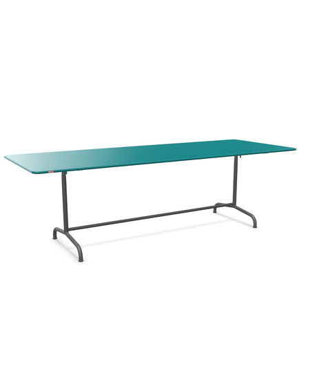 Schaffner Rigi Table repas rabattable 240x90cm Bleu Kali 56 Graphite 73 