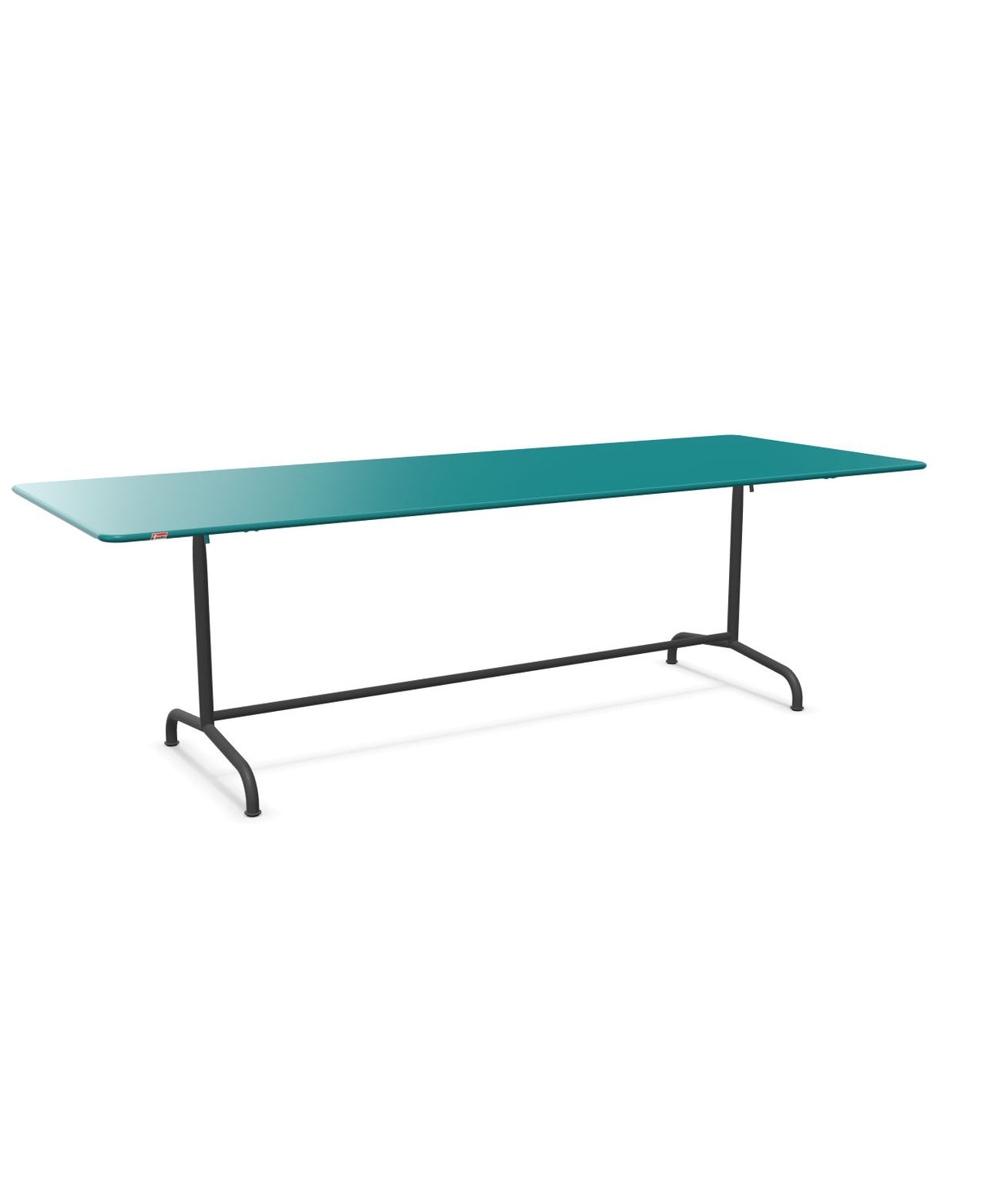 Schaffner Rigi Table repas rabattable 240x90cm Bleu Kali 56 Noir 91 