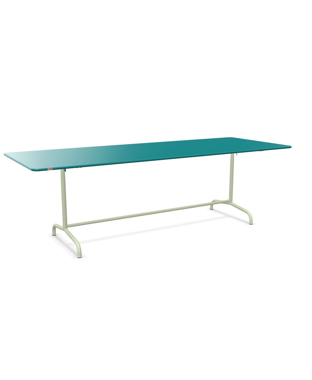 Schaffner Rigi Table repas rabattable 240x90cm Bleu Kali 56 Vert Pastel 64 