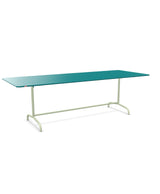 Schaffner Rigi Table repas rabattable 240x90cm Bleu Kali 56 Vert Pastel 64 