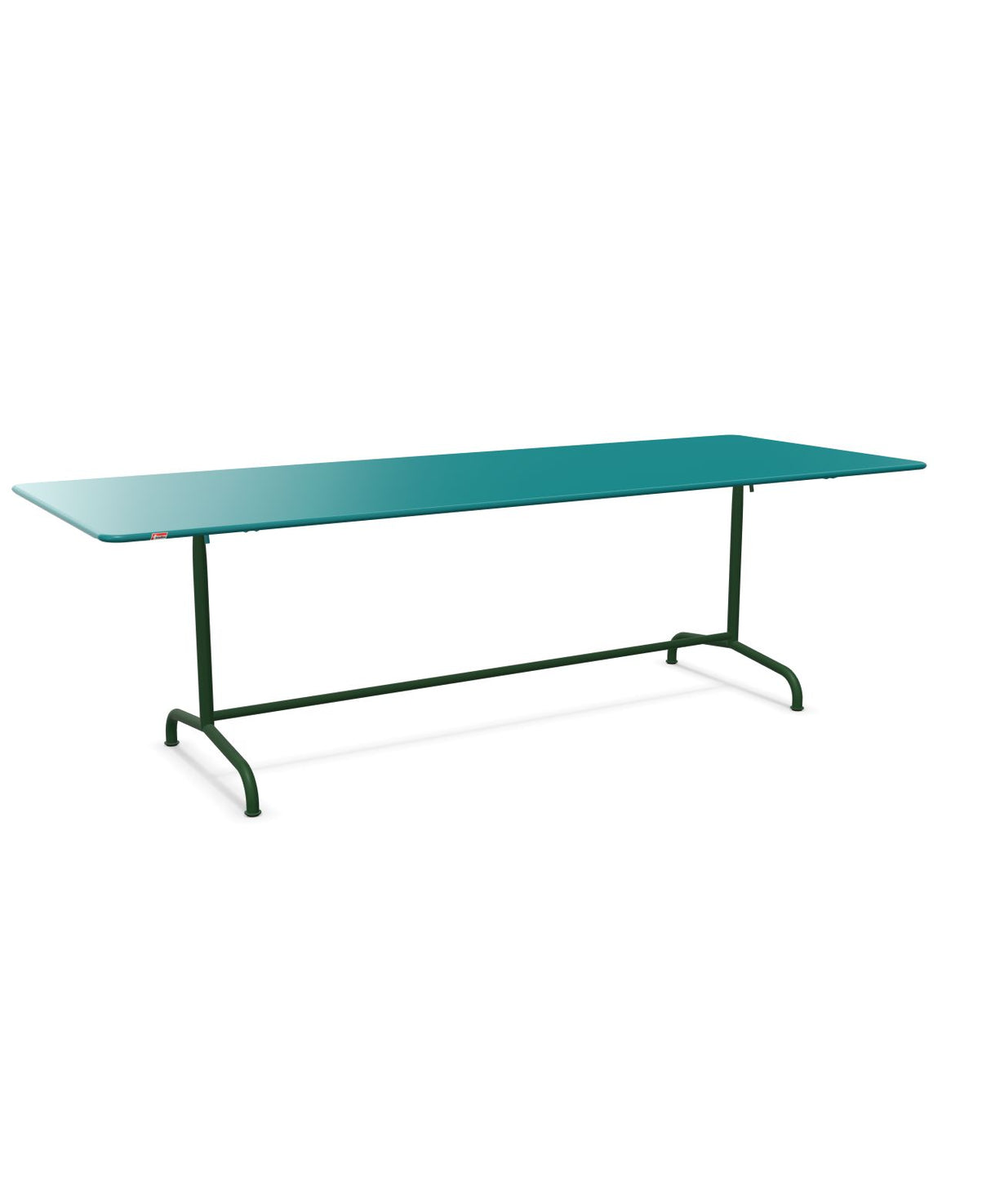 Schaffner Rigi Table repas rabattable 240x90cm Bleu Kali 56 Vert Sapin 66 
