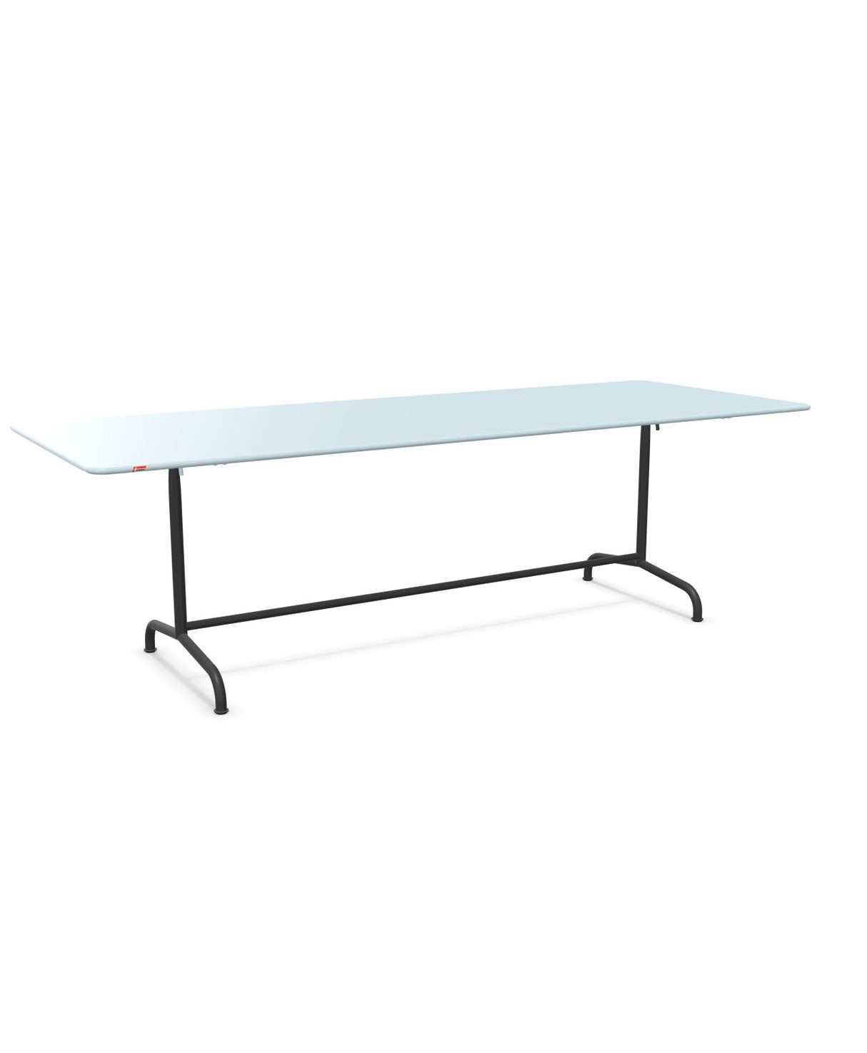 Schaffner Rigi Table repas rabattable 240x90cm Bleu Pastel 51 Anthracite 77 