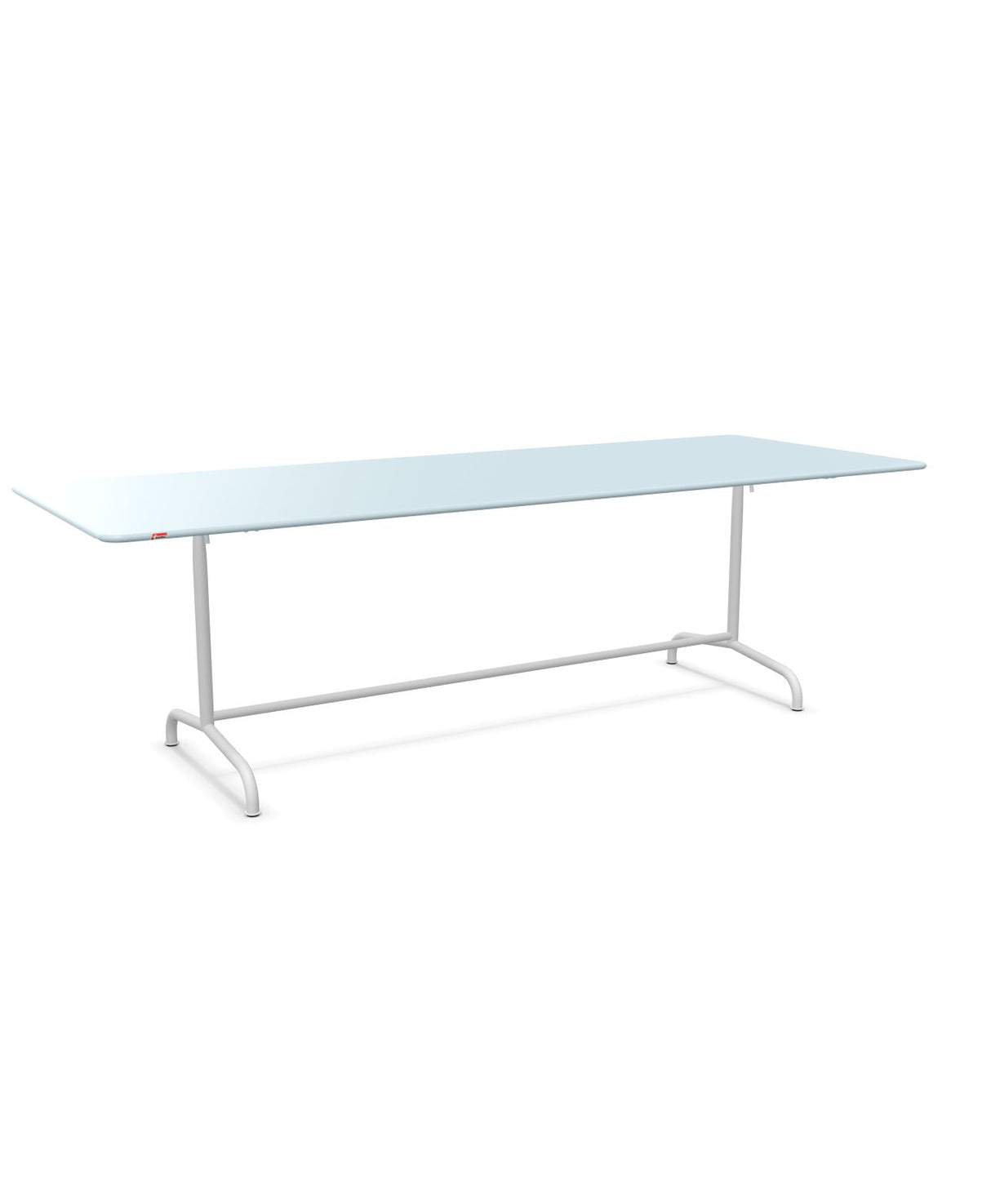 Schaffner Rigi Table repas rabattable 240x90cm Bleu Pastel 51 Blanc 90 