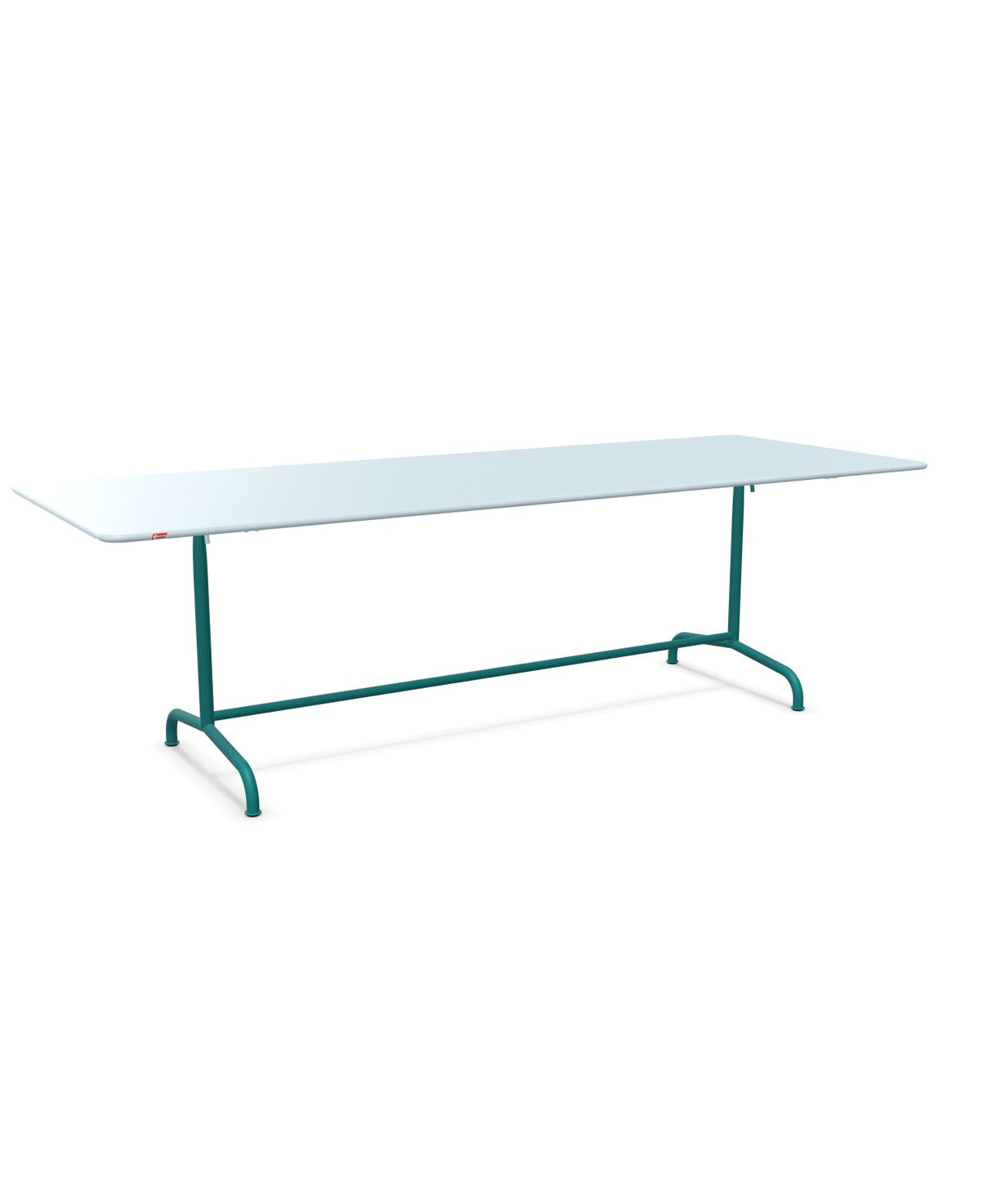Schaffner Rigi Table repas rabattable 240x90cm Bleu Pastel 51 Bleu Kali 56 