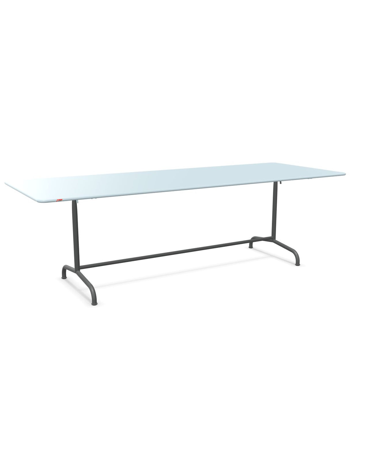Schaffner Rigi Table repas rabattable 240x90cm Bleu Pastel 51 Graphite 73 