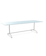 Schaffner Rigi Table repas rabattable 240x90cm Bleu Pastel 51 Gris Argent 78 
