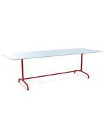 Schaffner Rigi Table repas rabattable 240x90cm Bleu Pastel 51 Rouge 30 