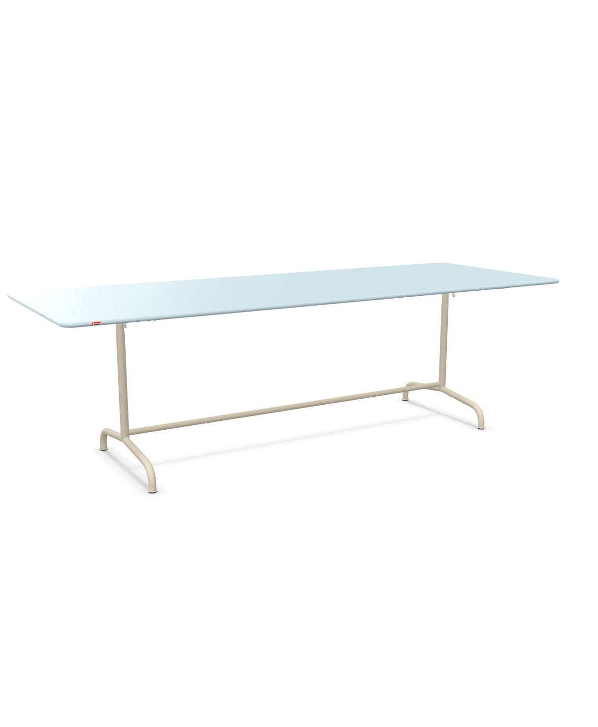 Schaffner Rigi Table repas rabattable 240x90cm Bleu Pastel 51 Sable Pastel 15 