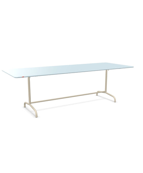 Schaffner Rigi Table repas rabattable 240x90cm Bleu Pastel 51 Sable Pastel 15 