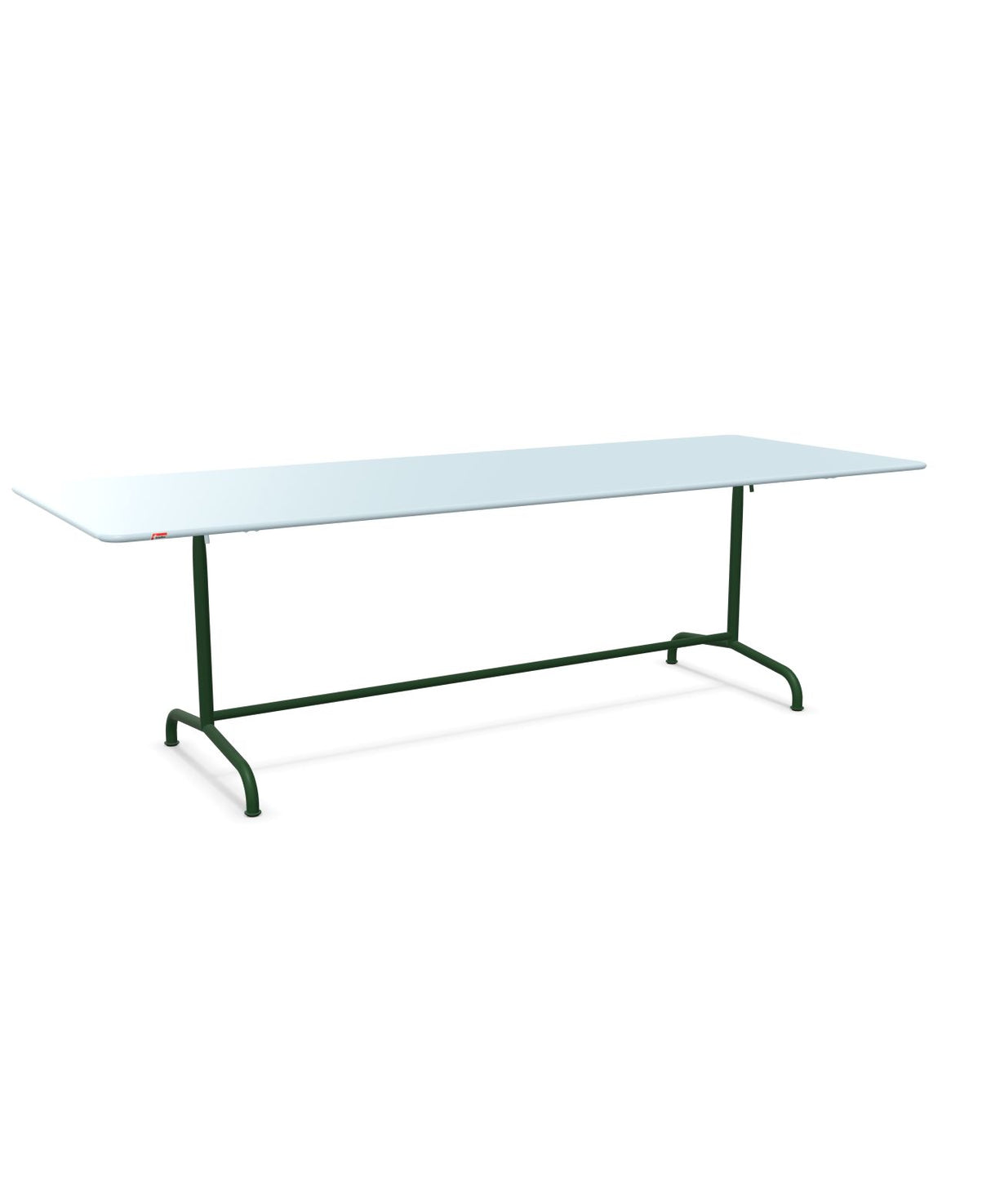 Schaffner Rigi Table repas rabattable 240x90cm Bleu Pastel 51 Vert Sapin 66 