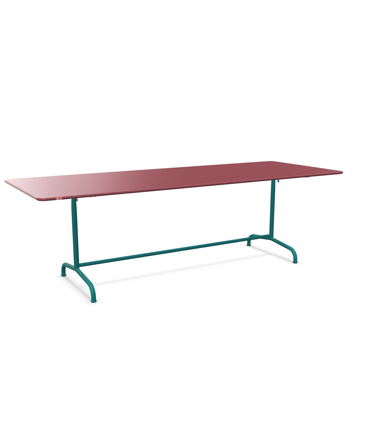 Schaffner Rigi Table repas rabattable 240x90cm Bordeaux 38 Bleu Kali 56 