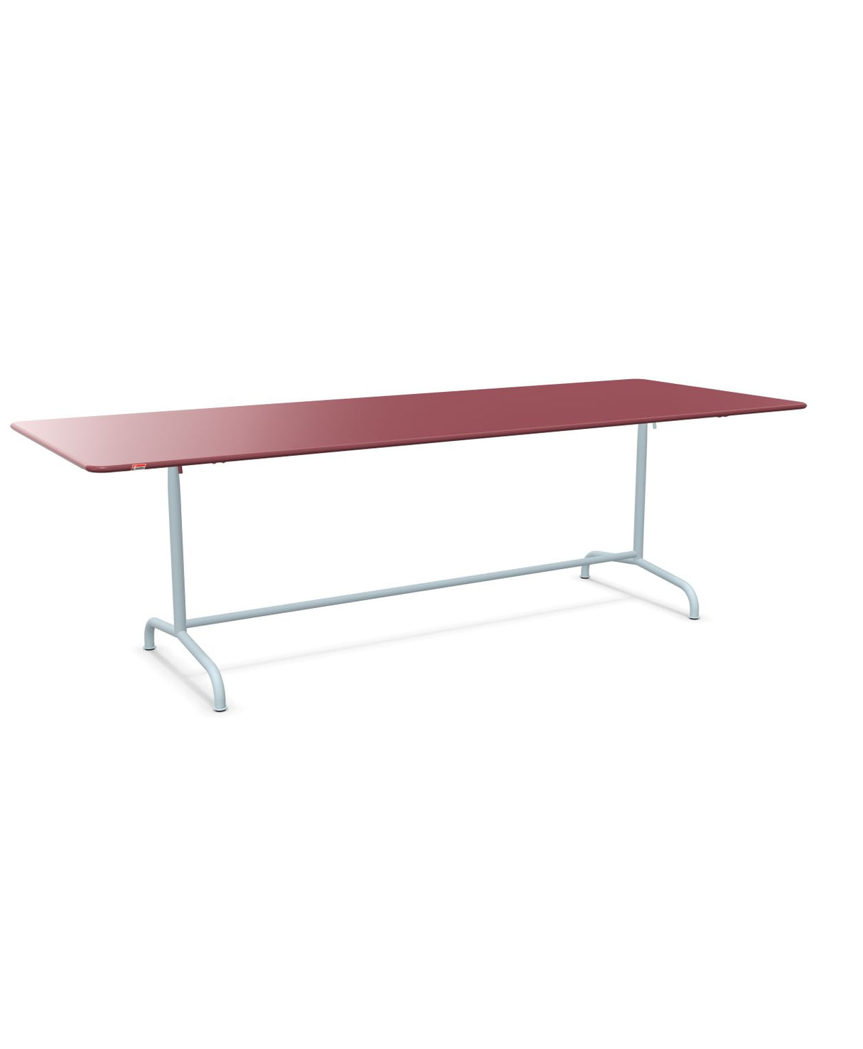 Schaffner Rigi Table repas rabattable 240x90cm Bordeaux 38 Bleu Pastel 51 