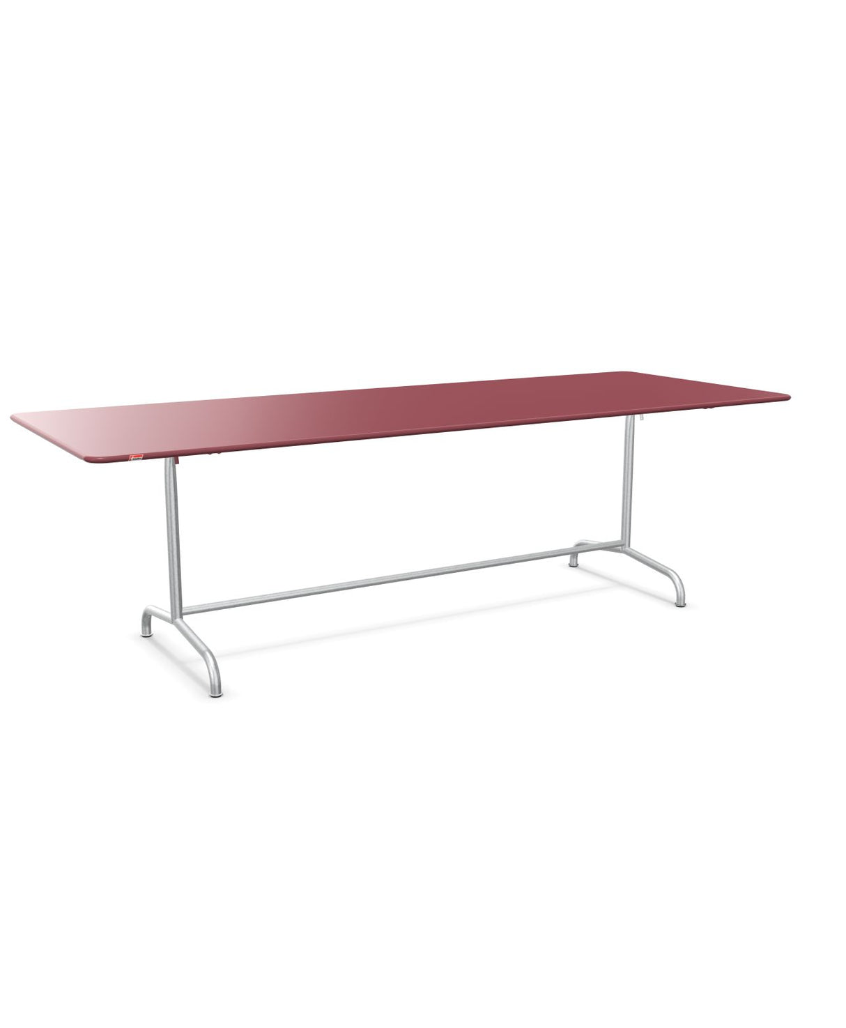Schaffner Rigi Table repas rabattable 240x90cm Bordeaux 38 Galvanisé à chaud 02 