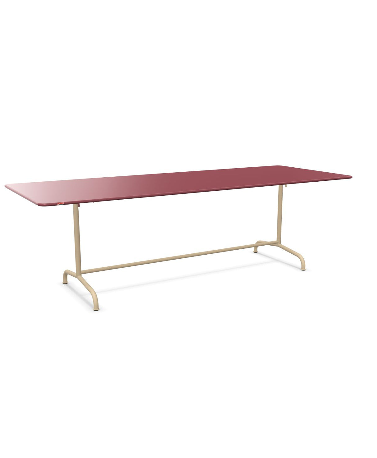 Schaffner Rigi Table repas rabattable 240x90cm Bordeaux 38 Marron Pastel 83 
