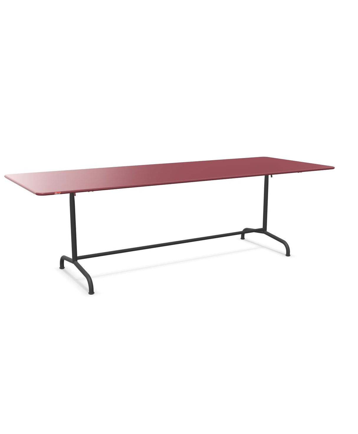 Schaffner Rigi Table repas rabattable 240x90cm Bordeaux 38 Noir 91 
