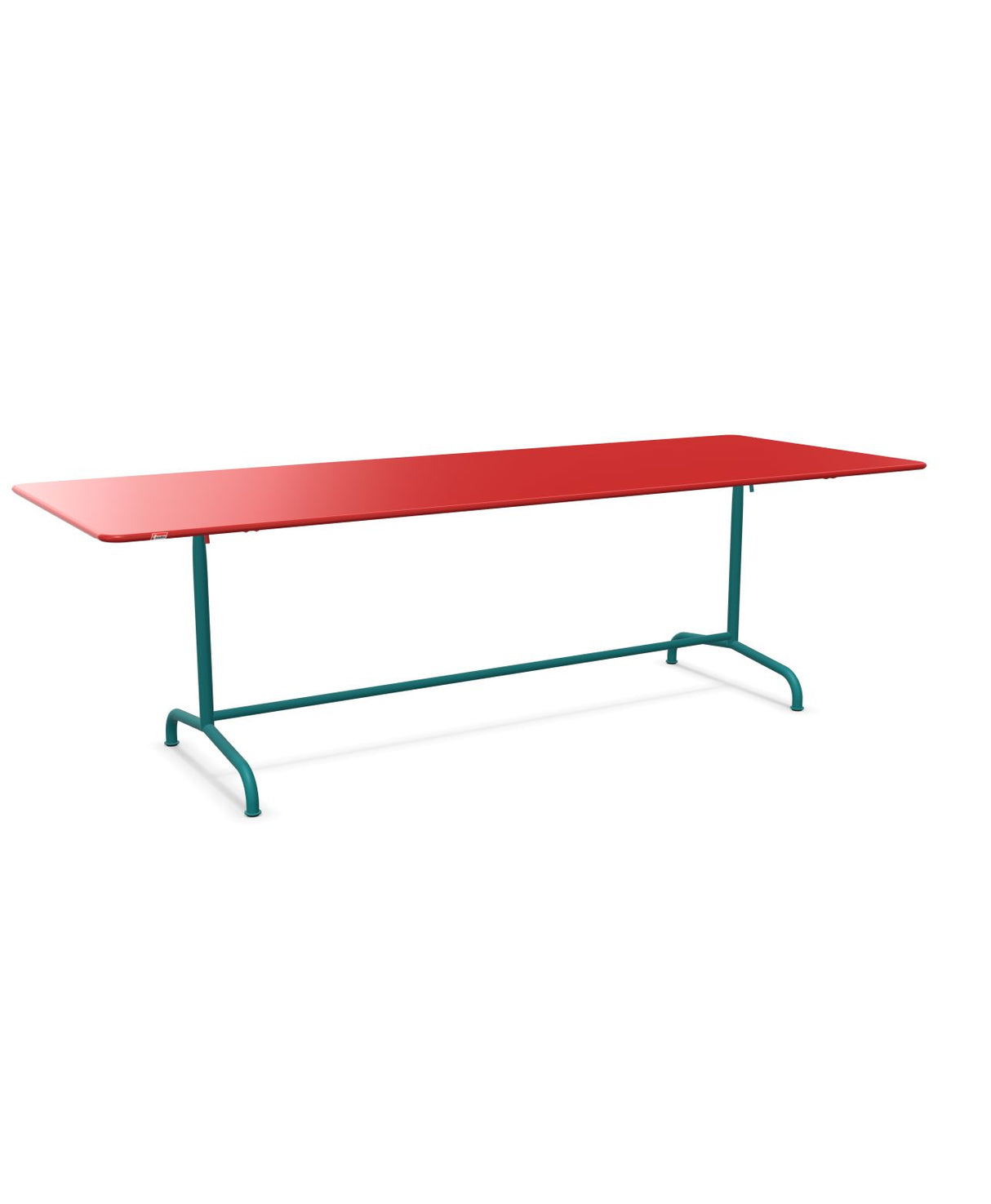 Schaffner Rigi Table repas rabattable 240x90cm Rouge 30 Bleu Kali 56 