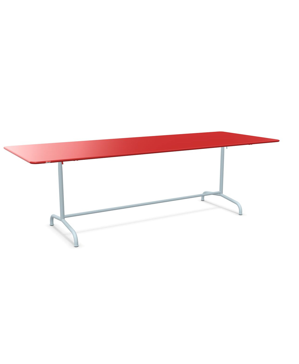 Schaffner Rigi Table repas rabattable 240x90cm Rouge 30 Bleu Pastel 51 