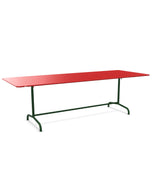 Schaffner Rigi Table repas rabattable 240x90cm Rouge 30 Vert Sapin 66 