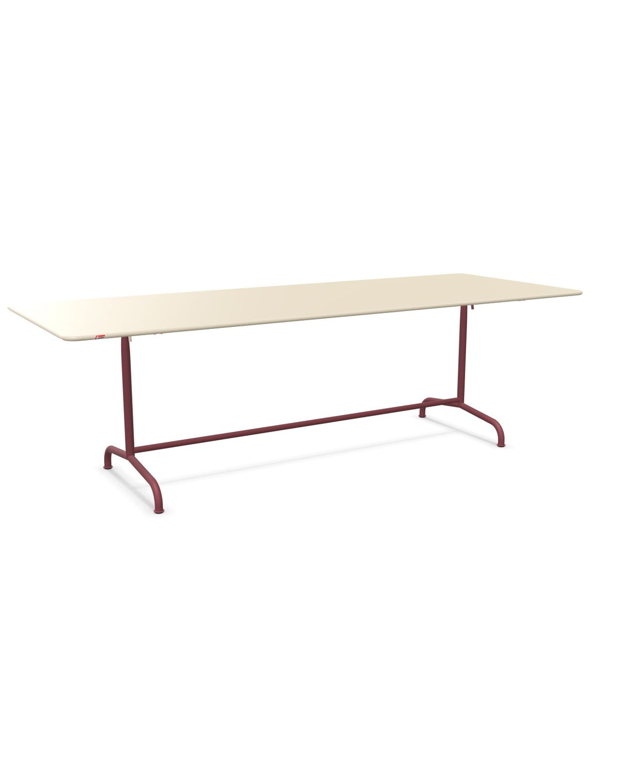 Schaffner Rigi Table repas rabattable 240x90cm Sable Pastel 15 Bordeaux 38 
