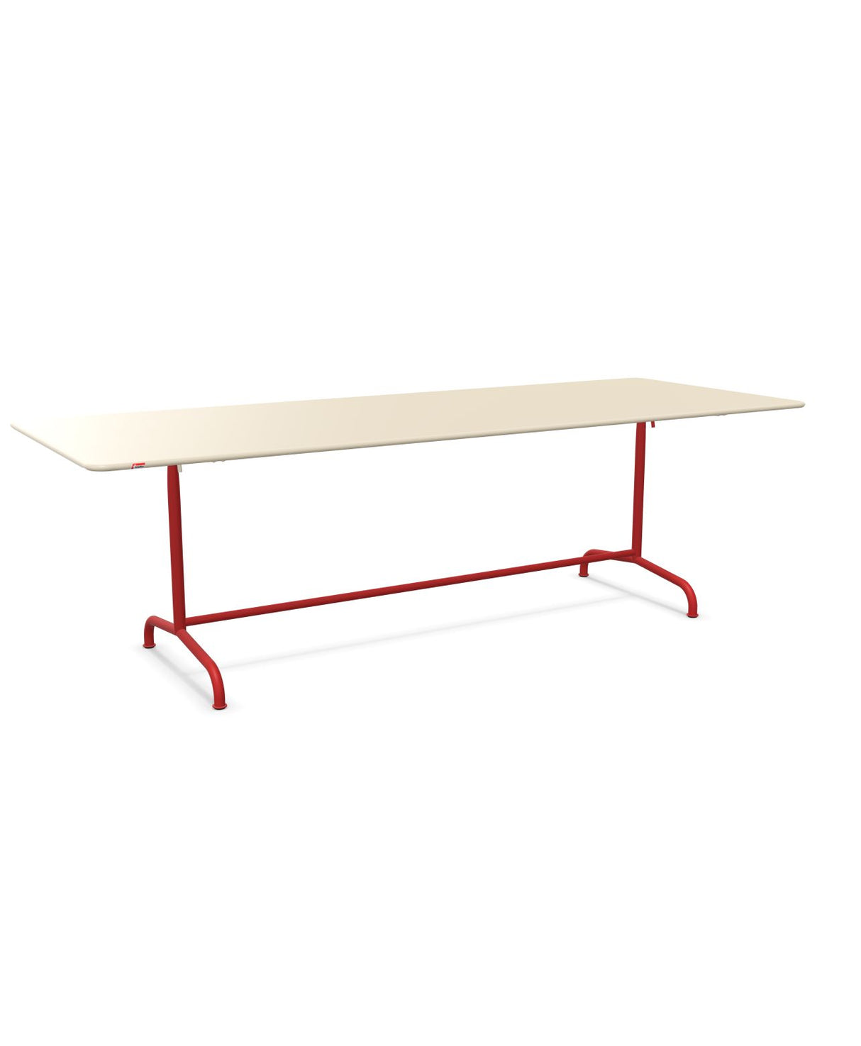 Schaffner Rigi Table repas rabattable 240x90cm Sable Pastel 15 Rouge 30 