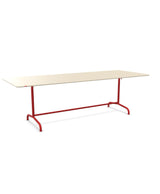 Schaffner Rigi Table repas rabattable 240x90cm Sable Pastel 15 Rouge 30 
