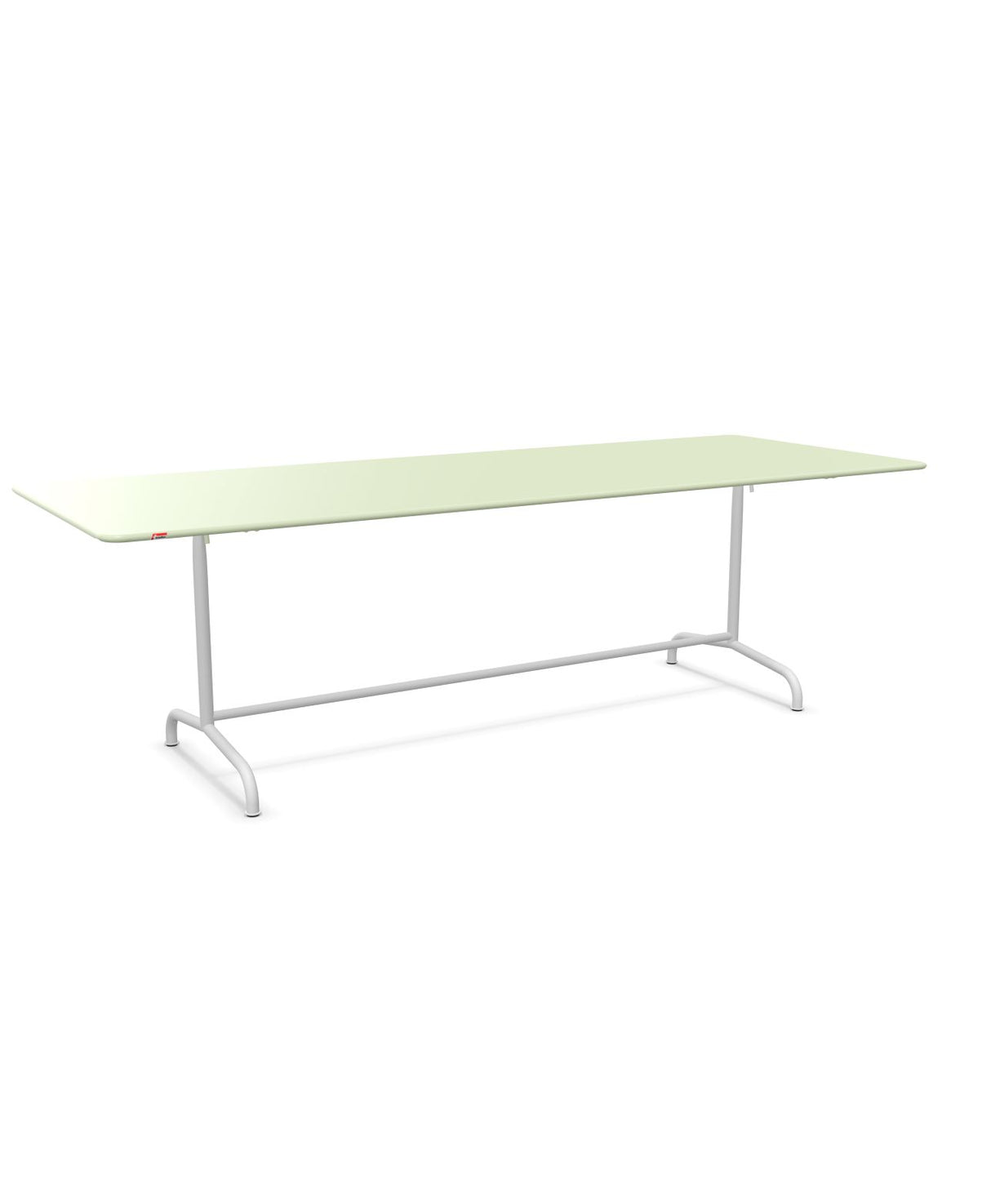 Schaffner Rigi Table repas rabattable 240x90cm Vert Pastel 64 Blanc 90 