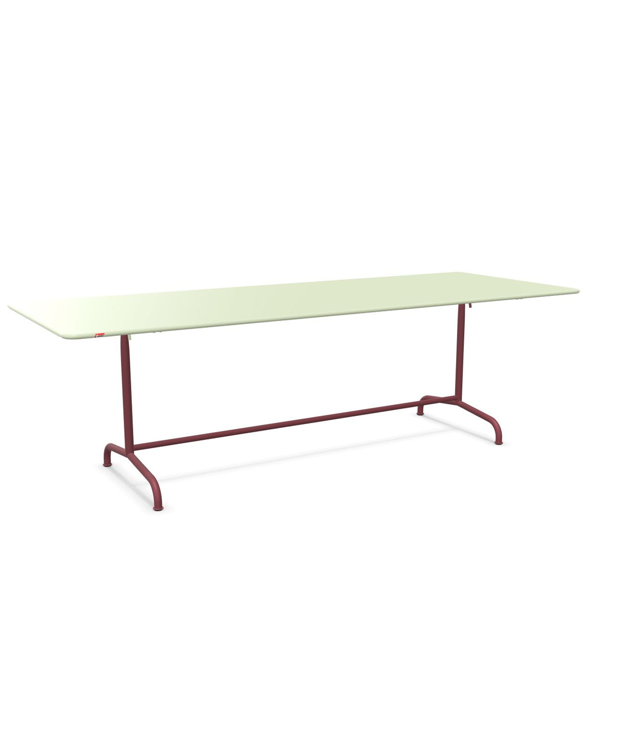 Schaffner Rigi Table repas rabattable 240x90cm Vert Pastel 64 Bordeaux 38 