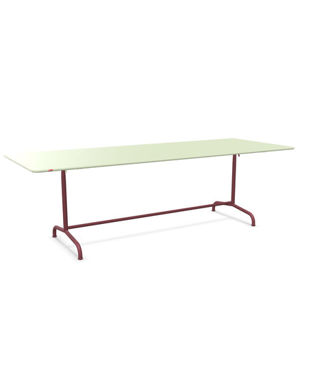 Schaffner Rigi Table repas rabattable 240x90cm Vert Pastel 64 Bordeaux 38 